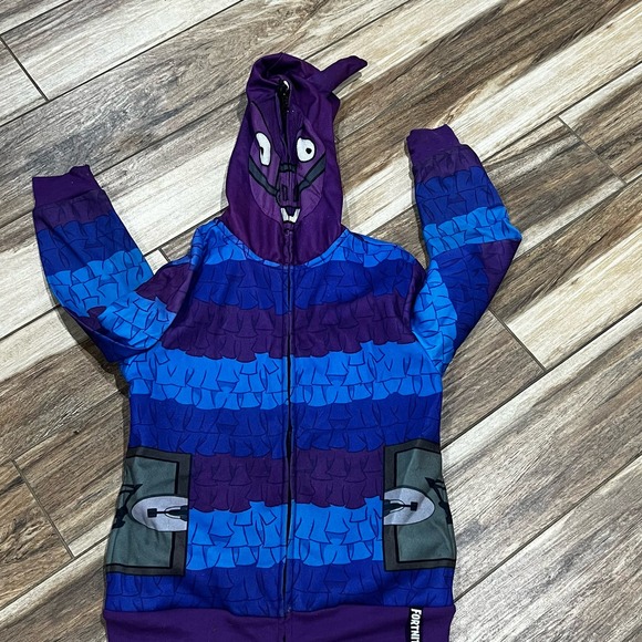 Fortnite kids blue llama hoodie - Picture 7 of 8